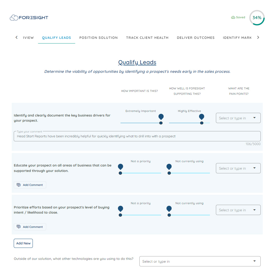 Foresight assessment